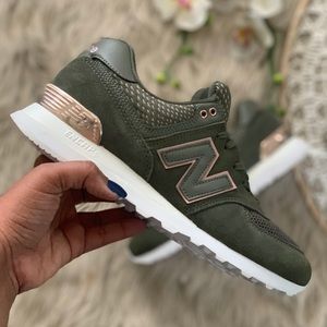 new balance 574 olive green